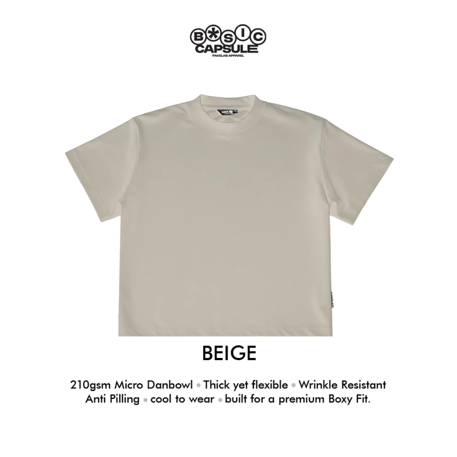 Danbowl 210 Boxy Tee BEIGE