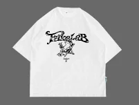 Boxy tee SUMMER FROG putih