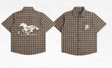 Kemeja flanel coklat