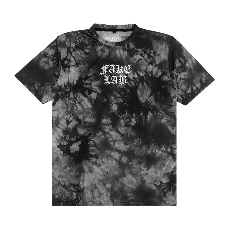 Obscura Unisex Jersey Tie Dye Black Running 100gsm